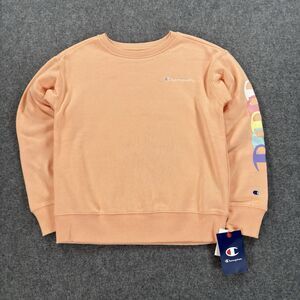 Champion Crewneck Sweatshirt Peach Women's Medium Cotton Polyester NWT